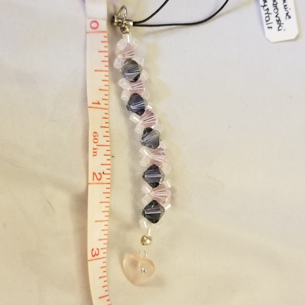 NWT Handmade Purse Charm Swarovski